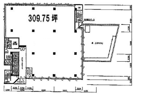 山万ビル9F 間取り図