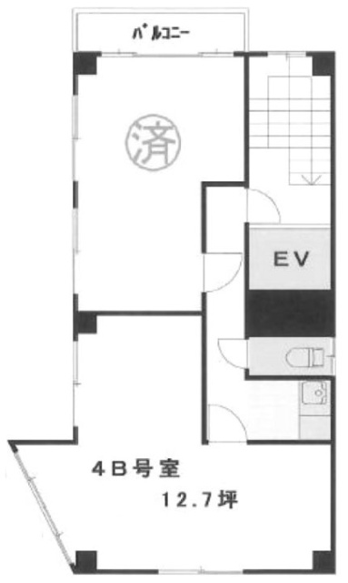 峯村ビルB 間取り図