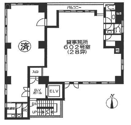 勝徳ビル602 間取り図