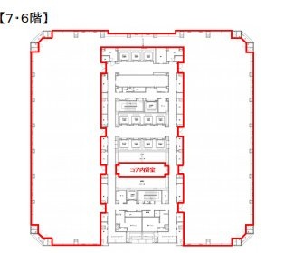 晴海アイランドトリトンスクエアオフィスタワーZ棟7F 間取り図