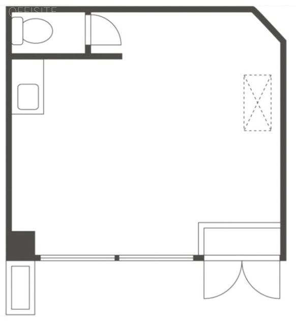 松ビル1F 間取り図