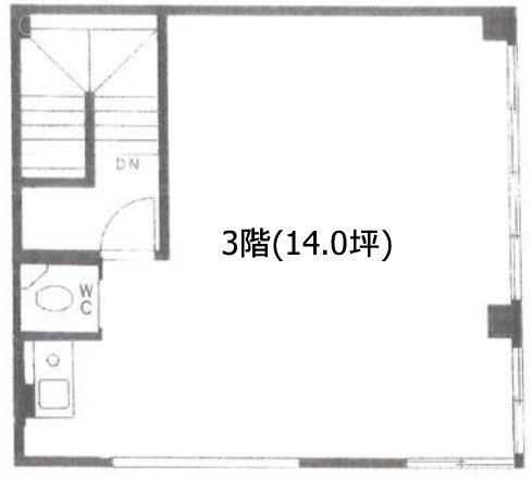 上野四丁目共同ビル3F 間取り図