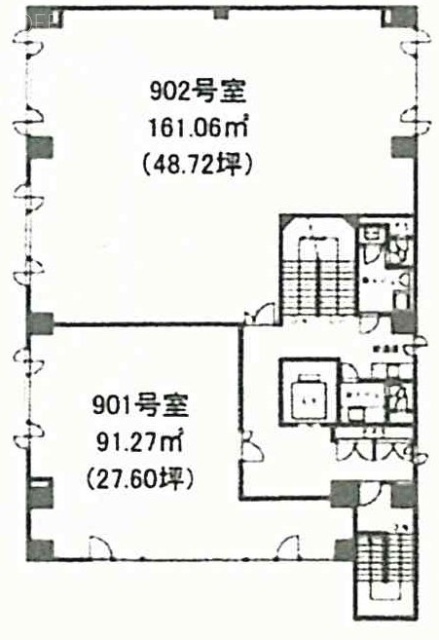 新横浜葉山第3ビル902 間取り図