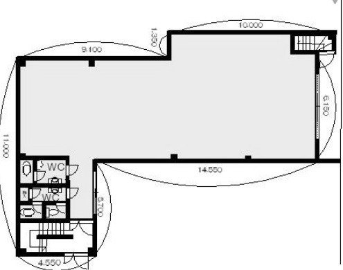 北砂5丁目ビル1F 間取り図