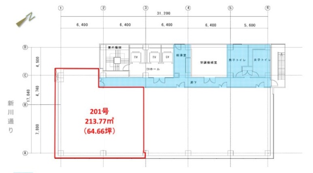 いちご川崎ビル201 間取り図