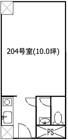 ベルテ南青山ビル204 間取り図