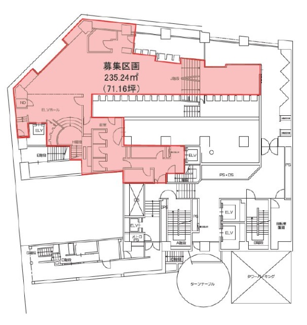 渋谷協和ビル1F 間取り図