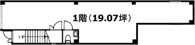 鏑木ビル1F 間取り図