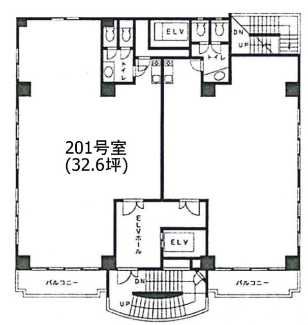 シェル都Ⅰビル201 間取り図