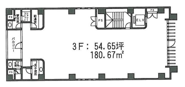 東京元赤坂ビル3F 間取り図