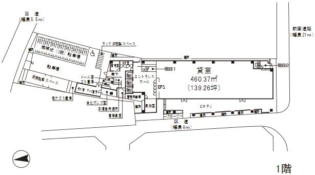 JRE東五反田一丁目ビル1F 間取り図