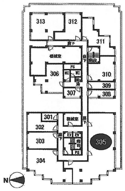 アイタウンプラザ305 間取り図