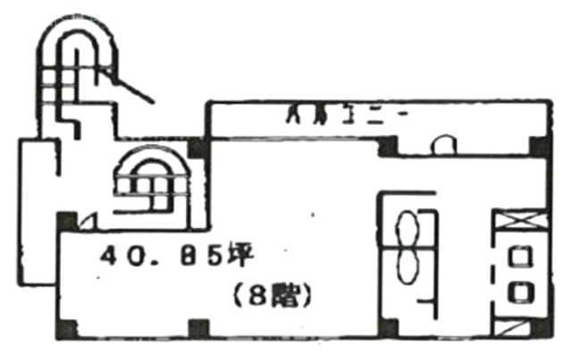 サンライズ新宿8F 間取り図