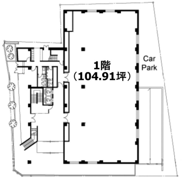 柏東口金子ビル1F 間取り図