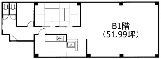 堤柳橋ビルB1F 間取り図