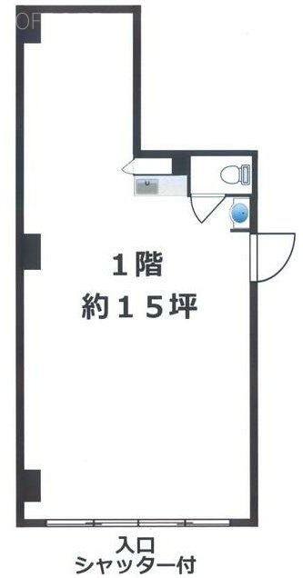 蓬田(よもぎだ)ビル1F 間取り図