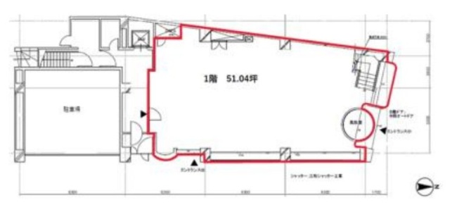 渋谷日永ビル1F 間取り図