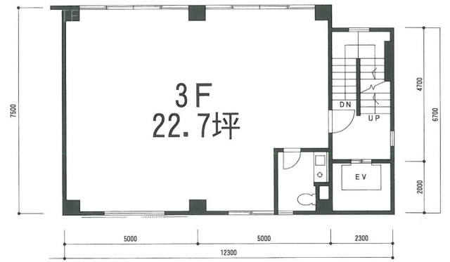 日本橋SSビル3F 間取り図