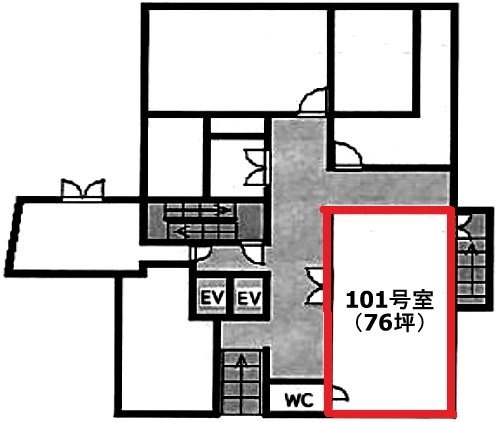 新陽ビル高田馬場101 間取り図