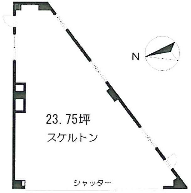 ルースト唐木田ビル1F 間取り図