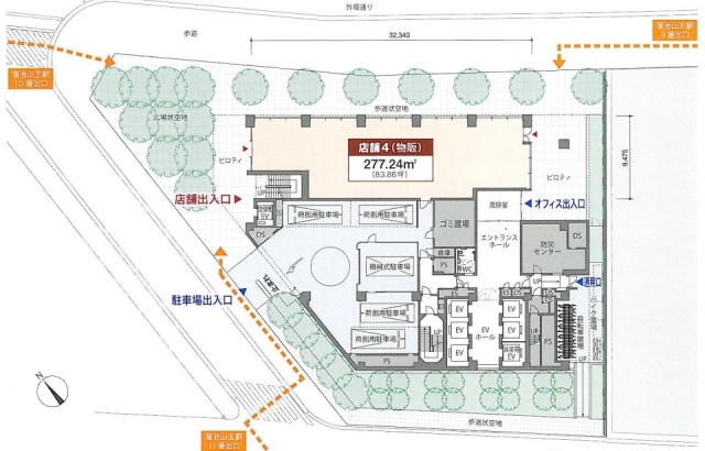 赤坂スターゲートプラザ1F 間取り図