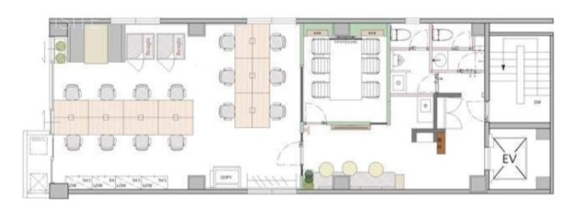 梅崎ビル5F 間取り図