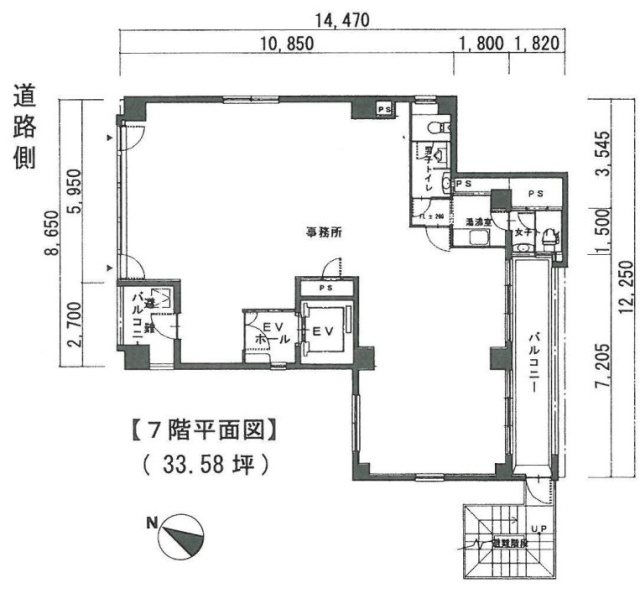 村越ビル7F 間取り図