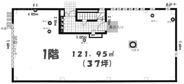 カルーバスⅡビル1F 間取り図