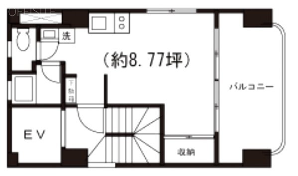 ラニビルⅡビル5F 間取り図