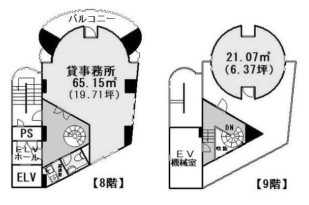 MUSE西池袋8F～9F 間取り図