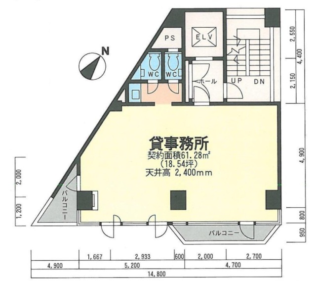 五反田塩谷ビル9F 間取り図