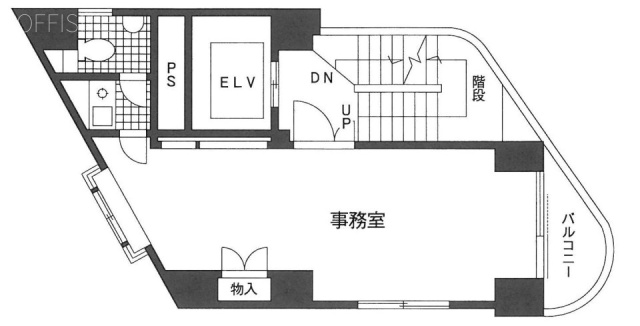 左門町パクスビル7F 間取り図