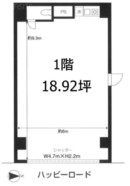 エテルノパーチェビル1F 間取り図