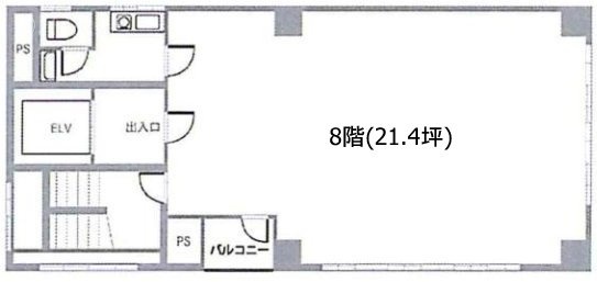 セゾン秋葉原2ビル8F 間取り図