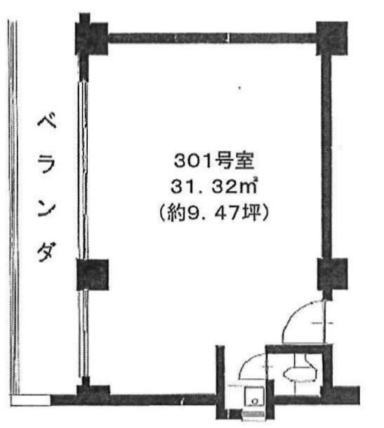 早川ビル301 間取り図
