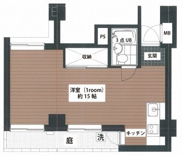 ヴィラデステ原宿102 間取り図