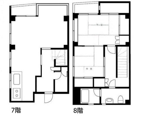 日高ビル7F 間取り図