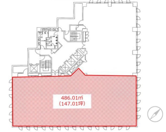 UD神谷町ビル10F 間取り図