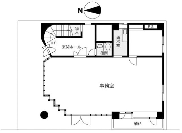 ツカダビル1F 間取り図