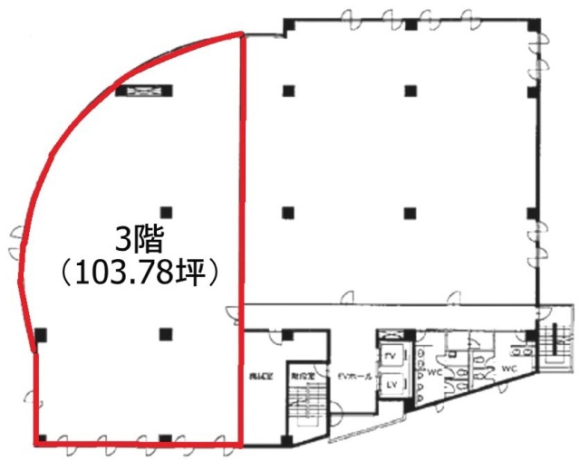 フロンティア代々木3F 間取り図