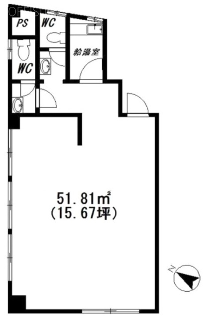 大又ビル401 間取り図