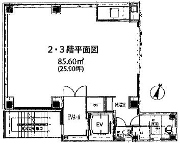 立石本町ビル2F 間取り図