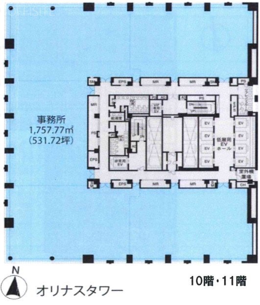 オリナスタワー11F 間取り図