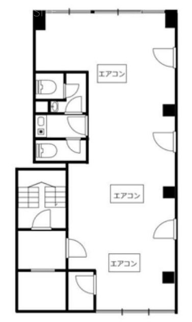 内山ビル2F 間取り図