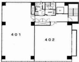月島NRビル402 間取り図