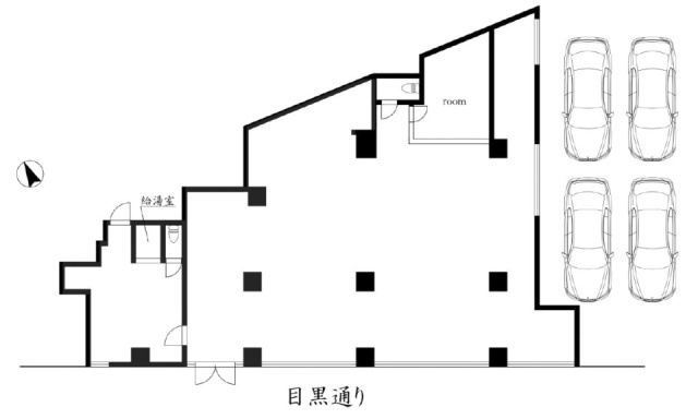 クレードル都立大ビル1F 間取り図