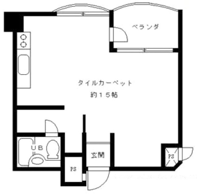 サンハイツ中野307 間取り図