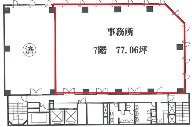 JP茅場町ビル7F 間取り図