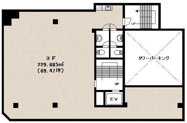 アライアンス関内ビル3F 間取り図