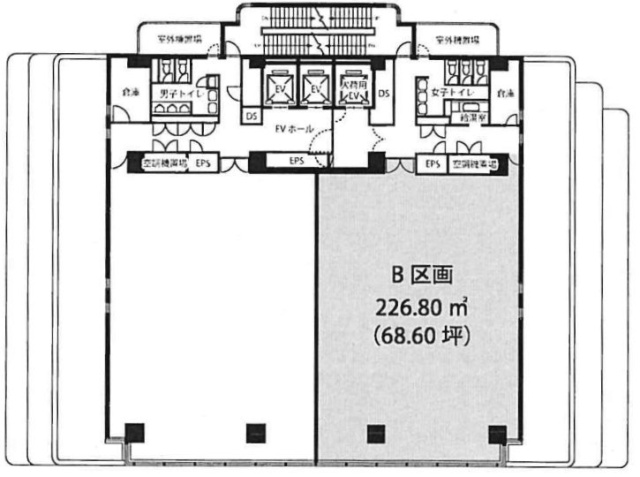 BPRプレイス神谷町B 間取り図